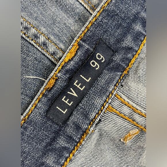 Anthropologie Level 99 Everyday Denim Jeans Size 27 Stretch Midwash blue jeans - Picture 4 of 14